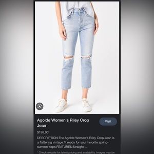 Agolde Riley cropped jeans